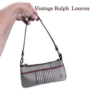 Vintage Ralph Lauren Houndstooth Mini Bag